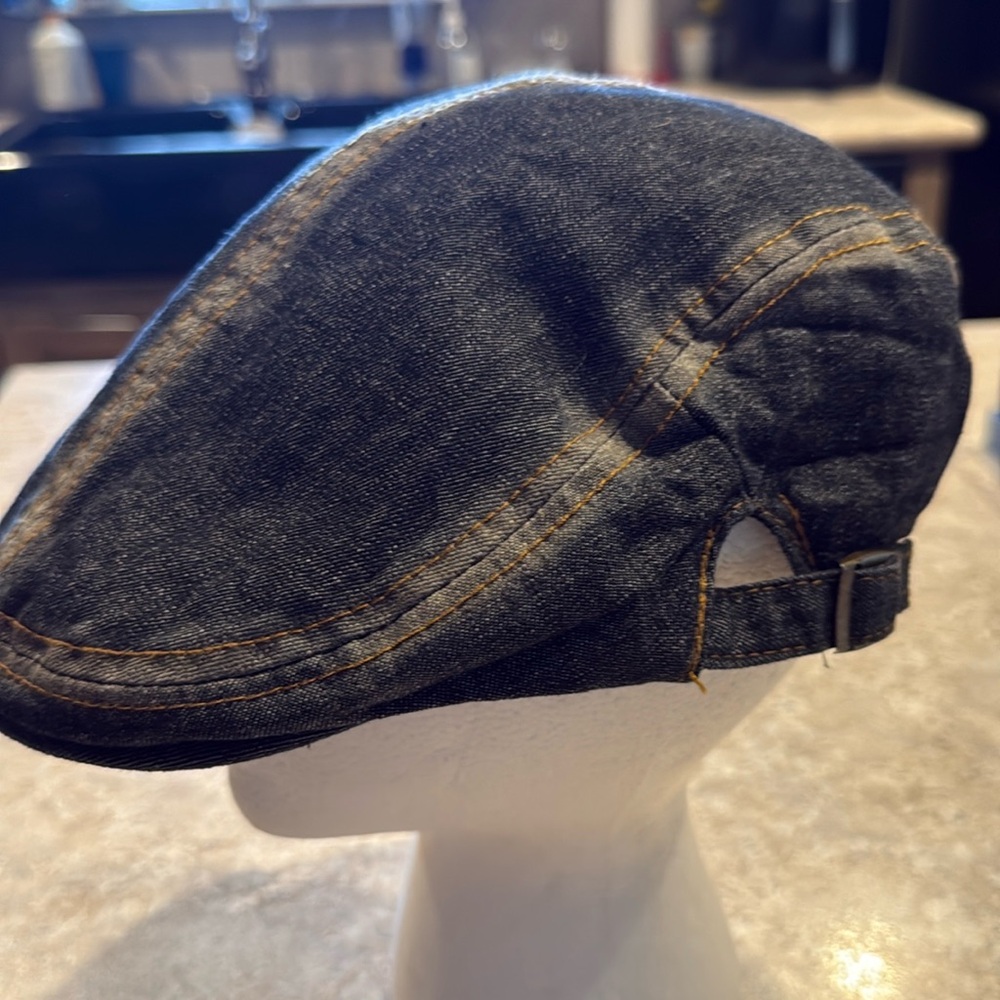 Stylish Denim Flat Cap